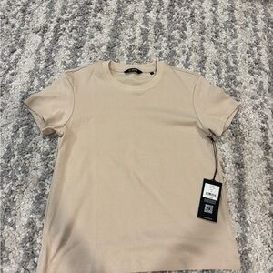 Cuts Clothing Beige Short Sleeve Tee